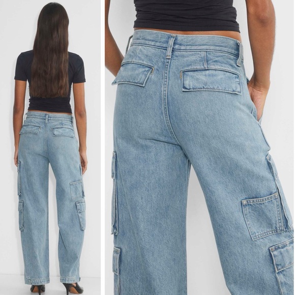 ARITZIA DENIM FORUM 90’s Millie Hi-Rise Cargo Jeans Women's Size 27 - Picture 2 of 15